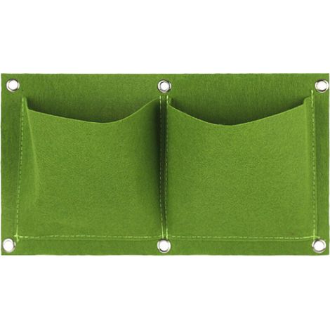 EASYCOMFORT Sac aplantes mural Sac aplantes de jardin, vert & 2 poches (1/3)