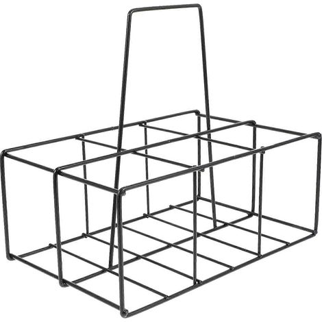 Porte-bouteilles en fer avec poignée (1/5)