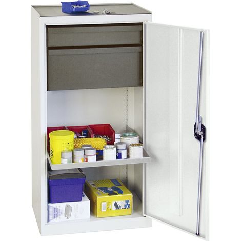 Stumpf Armoire à outils et matériel série 3000 gris clair + 1 tiroir 100 mm + 1 tiroir 200 mm + 1 tablette coulissante - 3001307