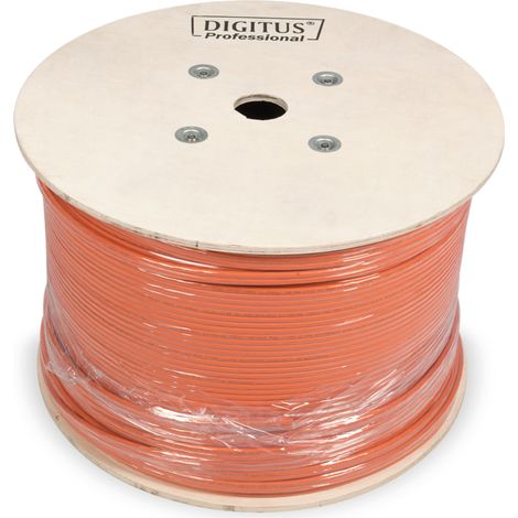 Digitus Professional Cat7 S/FTP Verlegekabel simplex, Dca, Kabel, orange, 1.000 Meter Trommel (1/2)