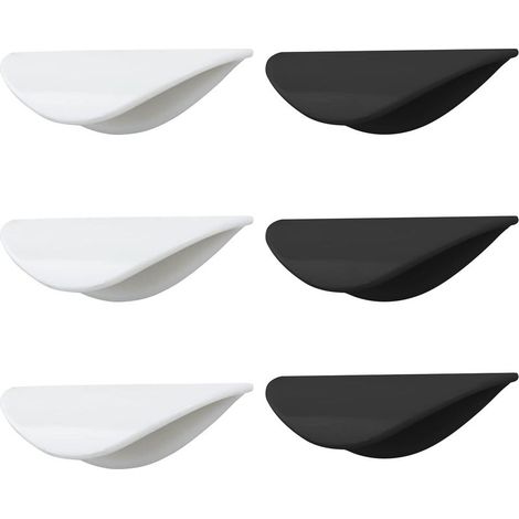 Poignées de tiroir (6 pièces), boutons de porte de cuisine, poignées coquillage, boutons en forme de coquillage, auto-adhésives, poignées de porte coulissante, boutons de meuble, poignées de ti (1/5)