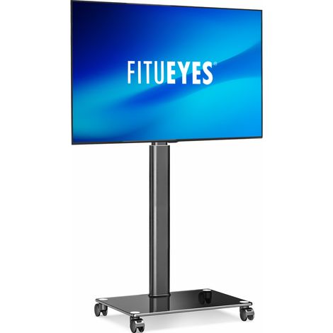 Support TV sur roulettes réglable en hauteur pour écrans 32-60 pouces – VESA 600x400mm – Roues pivotantes pour mobilité – Fitueyes - MAX 600 X (1/5)