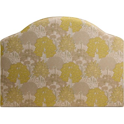Tête de lit tapissée en Tapissée en jacquard motif Forêt CEPHEE (1/4)