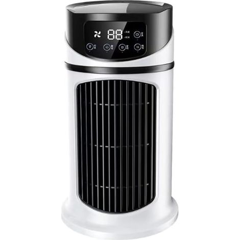 Leises, tragbares Klimagerät – Mini-4-in-1-Luftkühler & USB-Ventilator (300 ml) mit 90°-Oszillation, 3 Geschwindigkeitsstufen und 2 Sprühmodi – für Schlafzimmer oder Büro (1/5)