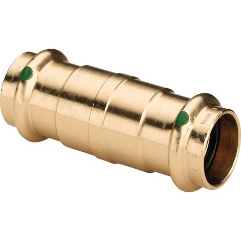 Viega Profipress Sanpress-Manicotto scorrevole, d 15mm bronzo rosso o bronzo al silicio Modello 2215.5, 119485