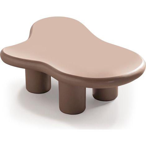 Table Basse Design "Nuage" 100cm Taupe (1/4)