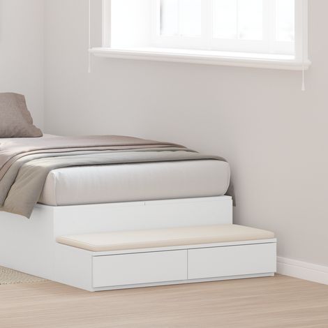vidaXL Bed Drawers White 80 x 36.5 x 16.5 cm Engineered Wood (1/5)