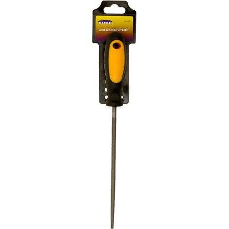 Lima rotonda Sifer 6" Entrefina con manico 15-4125
