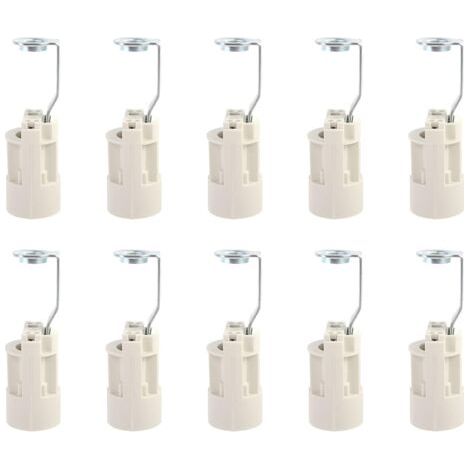 Pair - Base d'ampoule E14 Convertisseur de douilles de lampe E14 réglables Douilles E14 Douille à baïonnette Support de lampe à bougie pour ampoule LED 10 pièces (1/5)