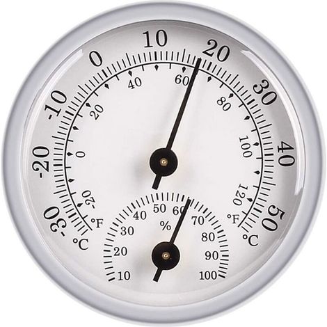 Hygromètre Thermomètre, Capteur D'Humidité Moniteur Détecteur Mesures, Thermomètre Analogique Utilisé Dans un Environnement Humide de Terrasse Intérieure/Extérieure (1/5)
