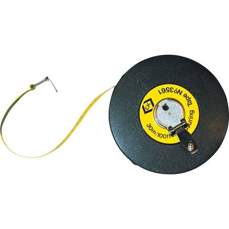 ck Cinta métrica Pro negra 30 m precisa y resistente