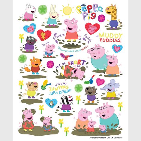 Sticker - Peppa Pig : L'heure du bonheur - 14x20 cm (1/4)