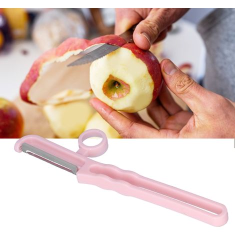 Éplucheur en acier inoxydable, éplucheur à fruits et légumes, éplucheur à pommes de terre, ustensile de cuisine, rose (1/5)