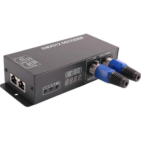 DMX 512 Digitalanzeige-Decoder, Dimmer-Treiber-Controller (4 Kanäle)