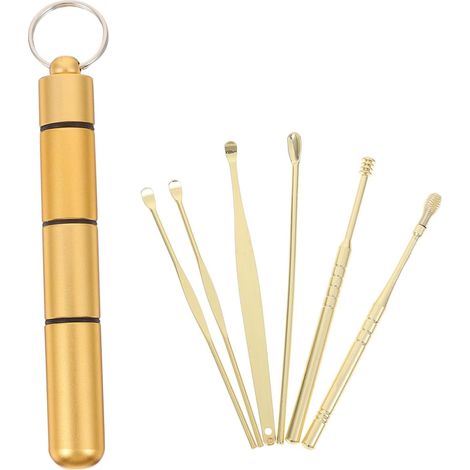 des oreilles, 6 pièces, faciles à utiliser, pour adultes, hommes et femmes (or, argent) (1/5)