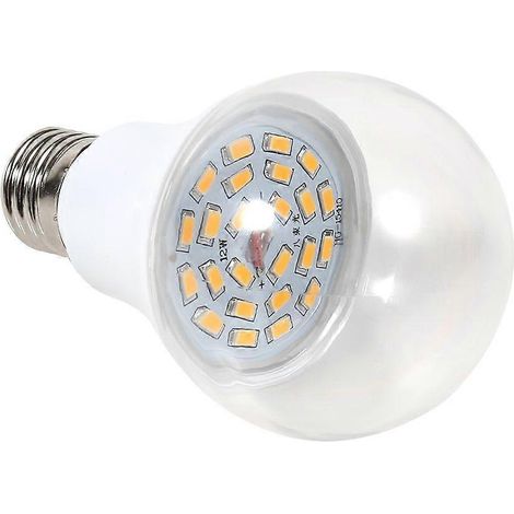 Ampoule LED de croissance étanche E27 12W avec couvercle transparent pour plantes potagères et fleurs en serre