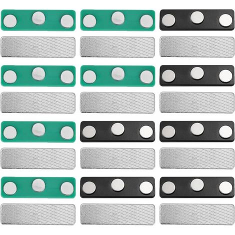 Lot de 12 aimants magnétiques pour rideaux occultants, avec clips adhésifs (1/5)