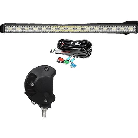 Barre lumineuse LED, faisceau combiné, design étanche, 1x180W avec fil (1/2)