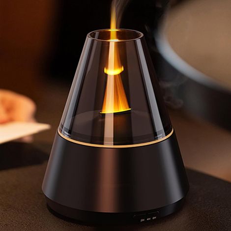 Essential Oil Diffuser for Home Fragrance with 7-Color LED Light, Room Air Humidifier, Electric Aromatherapy Essential Oil Diffuser with 3 Timers for Bedroom, Black (1/5)