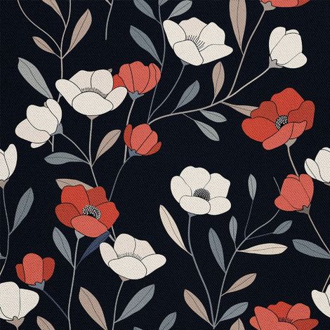 Tela decorativa para exteriores Oxford - Motivo de flores I DX5485 (1/5)