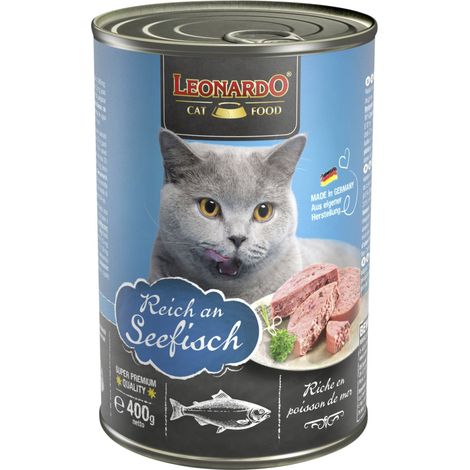 Leonardo Reich an Seefisch 400 g Nassfutter Katze