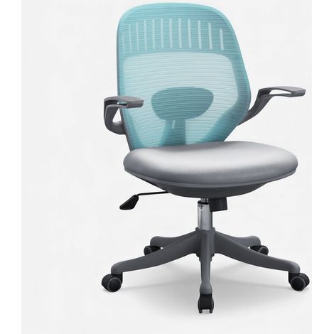 Silla de oficina ergonómica y reclinable Ergo con malla - Azul