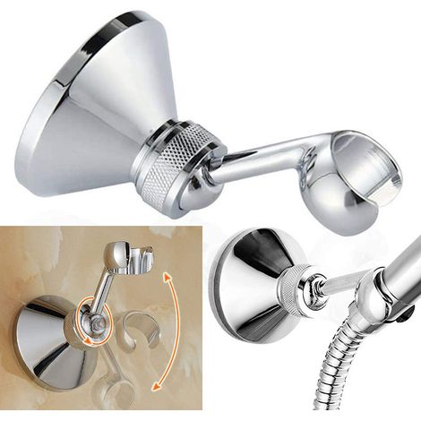 Accessoires, support de douchette en cuivre, réglage en hauteur à fourche, siège fixe, support de douchette en cuivre (1/5)