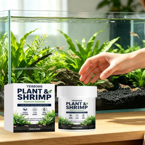 Substrat pour aquarium, substrat pour aquarium domestique, substrat pour plantes aquatiques, substrat décoratif, substrat pour aménagement paysager – 120 g (1/5)