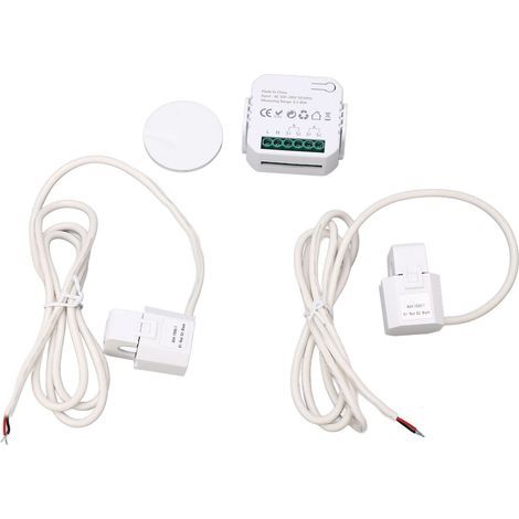Badafaci Moniteur d'énergie Intelligent WiFi, Compteur de Consommation d'énergie Bidirectionnel, en Temps Réel pour les Systèmes Domestiques et Solaires AC100-240 V, Gestion de l'énergie (1/5)