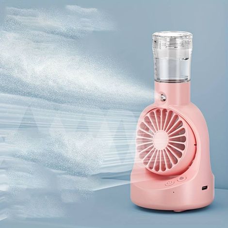 Ventilateur brumisateur portable, brumisateur d'extérieur portable, ventilateur de poche, pour la maison, le bureau, ventilateur de bureau, été