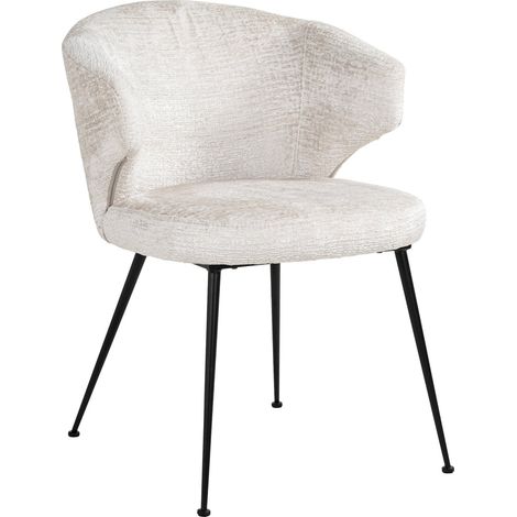 Chaise Xandra Fusion Crème Élégante - Crème doux nuance contemporaine (1/5)