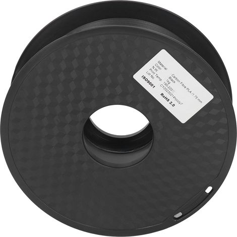 1,75 mm PLA-Filament mit Kohlenstofffasern, gleichmäßige Extrusion, schnelles Drucken, robust und langlebig, Spule für 3D-Drucker (1/5)