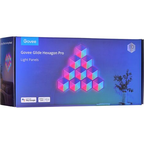 Govee Glide Hexa Pro pannelli luminosi bianchi 10 pezzi (1/4)