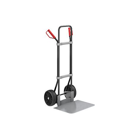 eurokraft pro  Carrello per sacchi  nero  piano di appoggio