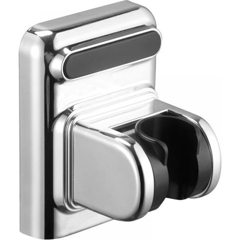 Silver Shower Head Holder, Adjustable and Swivel Shower Head Holder with Powerful Suction Cup (1/5)