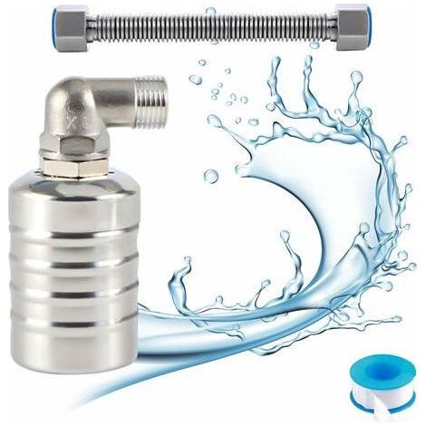 Vollautomatisches Schwimmerventil aus Edelstahl 304. automatischer Wasserstandsregler für Wassertank. Mini-Schwimmerkugelventil aus Edelstahl (Stecker) (1/5)