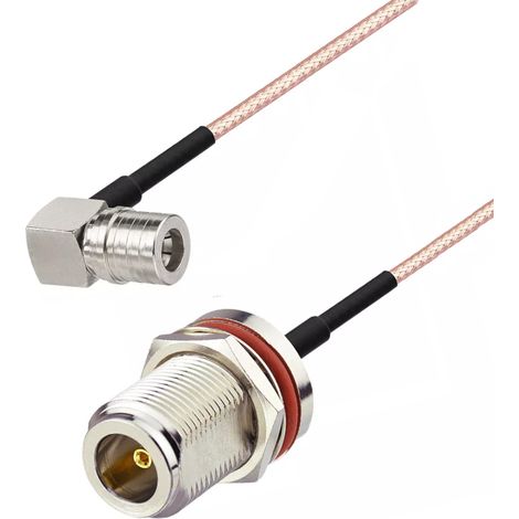 Pigtail QMA fiche RA/N prise BH RG316 20cm