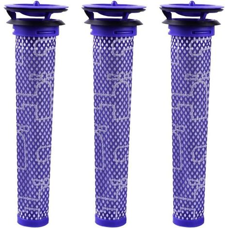 Dyson V8 V7 V6 DC62 Standard Material Mix Filter Blue, 3-Pack (1/5)