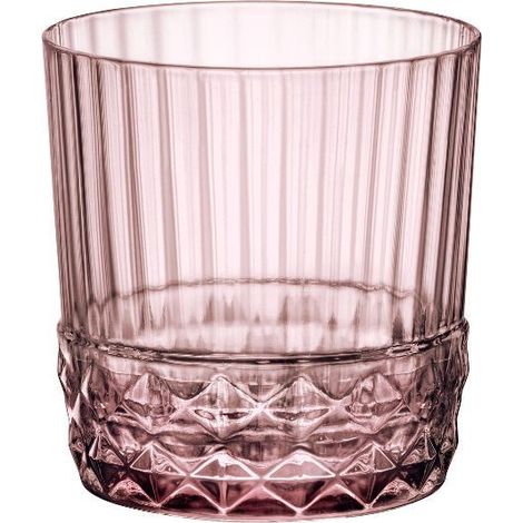 Los 6 Becher, niedrig, 38 cl, Flieder Rose – America's 20 – Bormioli