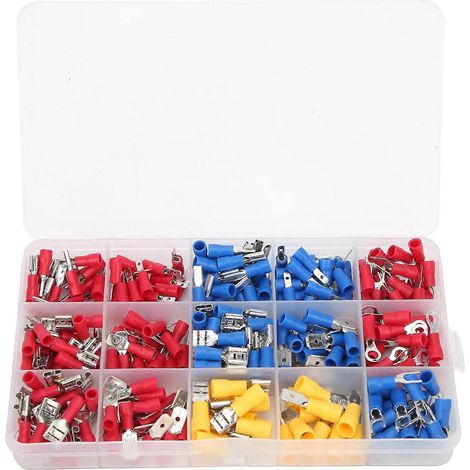 280-teiliges isoliertes Crimp-Anschlussklemmen-Set für Hochfrequenz-Elektroinstallationen, verpackt (1/4)