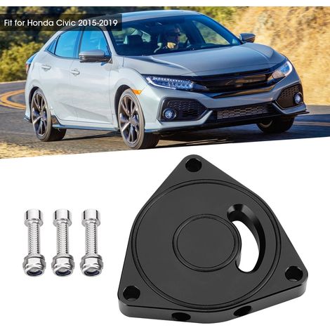 Entretoise de plaque de soupape de décharge turbo en alliage d'aluminium pour voiture (BOV 1.5T) compatible avec Honda Civic 2015-2019 (1/4)