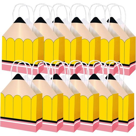 Sachets cadeaux en forme de crayon pour la décoration classe, Semaine (1/5)