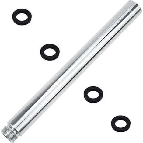Shower Extension Arm 30cm Stainless Steel Shower Extension Pipe Chrome Shower Extension Pipe with G1/2 Thread MUMU (1/4)
