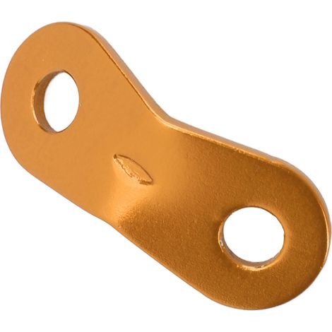 Lot de 20 tendeurs de corde en alliage d'aluminium antidérapants à double trou, robustes et faciles à régler, pour le camping, la randonnée et les activités de plein air (couleur or). (1/5)