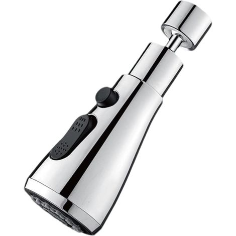 Mitigeur Cuisine, Douchette Evier Cuisine 360° Rotatif 3 Modes Avec Mousseur Robinet Anti, Éclaboussures, Adaptateurs Multi-Tailles Pour Évier De Cuisine (13.56cm) (1/5)