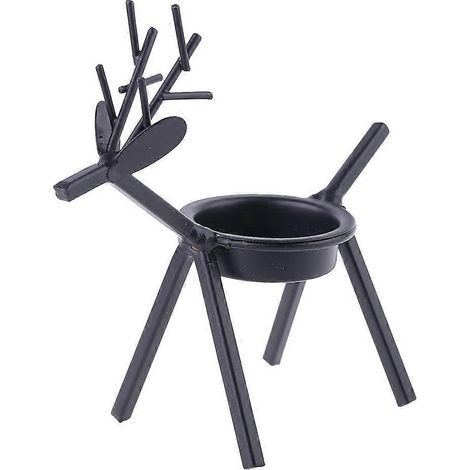 Weihnachtlicher Hirsch-Kerzenständer aus Eisen, Kerzenhalter, Kerzenständer, Hochzeitsfeier, Zuhause