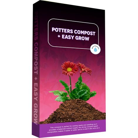 1 x Potters Compost Seed Sowing Easy Grow 60 Litres Soil Bags (1/2)