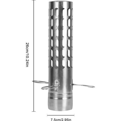 Tuyau de cheminée en acier inoxydable de 6 cm (2,4 pouces) avec pare-étincelles anti-brûlure et rallonge pour poêle de camping ou réchaud portable (1/5)
