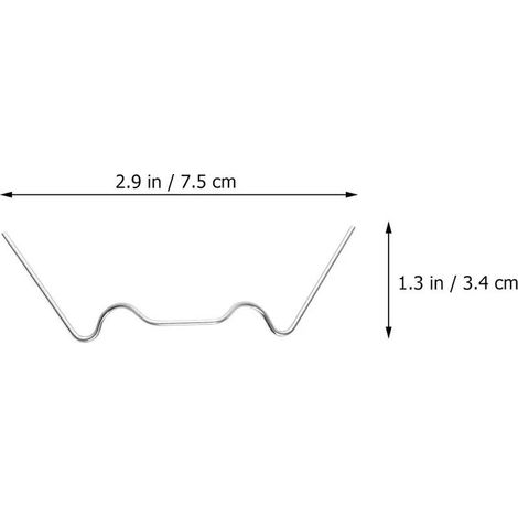 AGE Clips de Serre Verre Acier Inoxydable 100 Pièces Pinces de Fixation W Type Kit D'épaisseur Antirouille Réparation D'accessoires pour Polycarbonate Jardin (1/3)