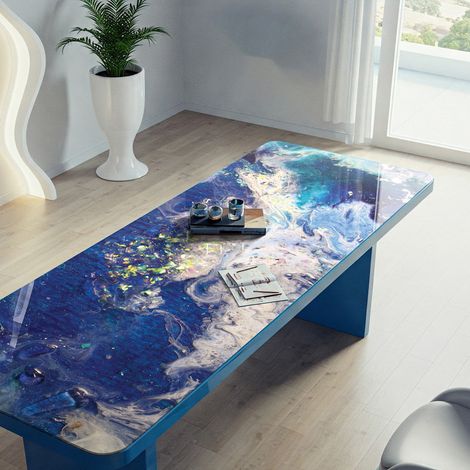Rouleau revêtement adhésif imperméable - Sticker lavable plan de travail - ÉPOXY TIKAL - 60x200cm (1/5)